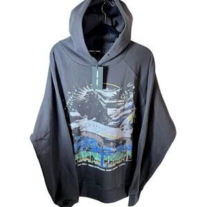 •NWT• HOMME+FEMME LA Space Ship Hoodie Black • Size Small